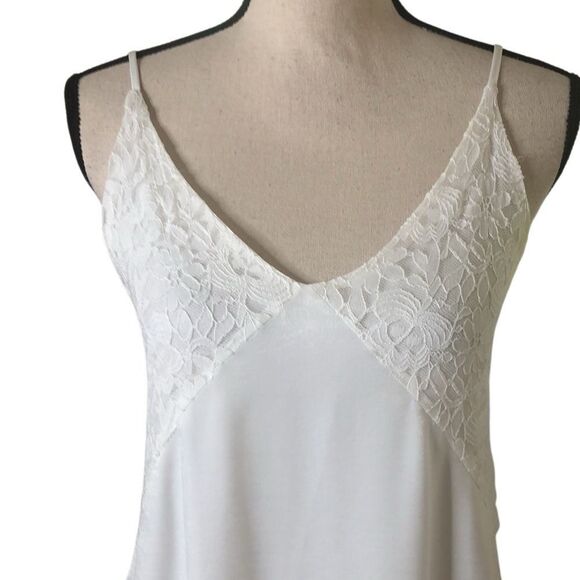 NEW Storia White Ruffled Tiered Slip Dress Sz S NWT Soft Girl, Romantic, Y2K - Picture 2 of 13